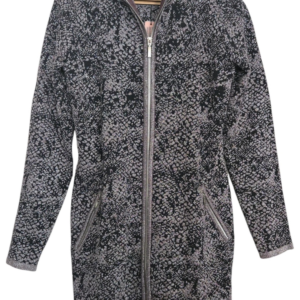 Belldini Black and Silver Patterned Jacket